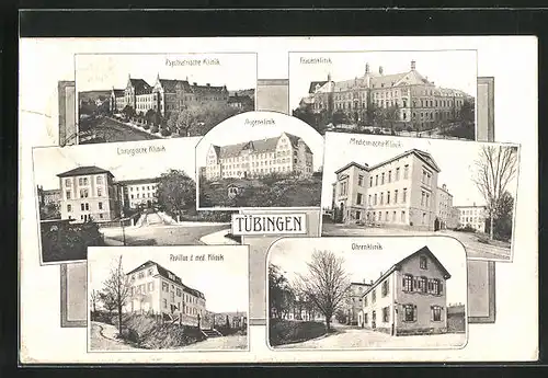 AK Tübingen, Psychiatrische Klinik, Frauenklinik, Chirurgische Klinik