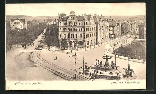 AK Heilbronn a. Necker, Hotel Royal am Hauptbahnhof