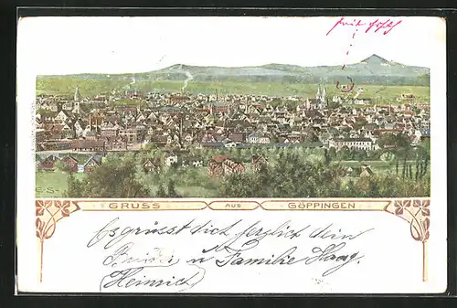 AK Göppingen, Panorama des Ortes