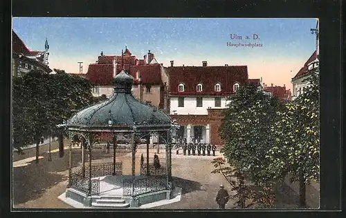 AK Ulm a. D., Hauptwachplatz