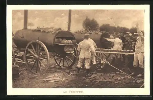 AK Arbeit in einer Feldbäckerei