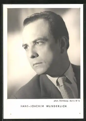 AK Opernsänger Hans-Joachim Wunderlich mit strengem Blick