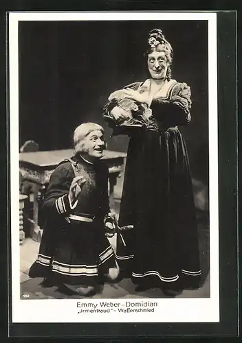 AK Opernsängerin Emmy Weber-Domidian, Irmentraud-Waffenschmied