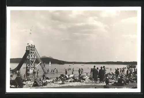 AK Bad Hirschberg, Badegäste am Strand