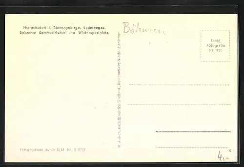 AK Harrachsdorf, Totalansicht der Gemeinde