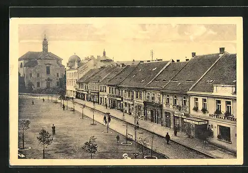 AK Beneschau / Benesov, Hotel na Knizec, Namesti