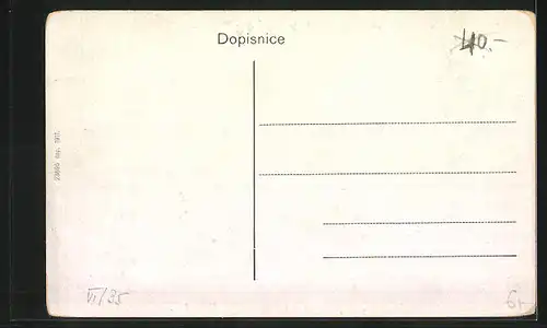 AK Lissa / Lysa, Öffentliches Gebäude mit leuchtenden Fenstern