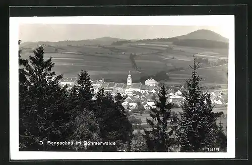 AK Beneschau / Benesov, Teilansicht der Stadt