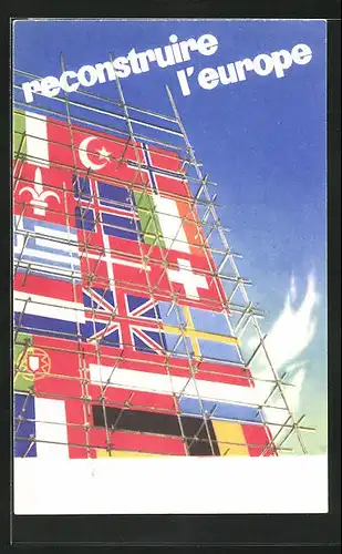 AK Flaggen Europas, u. a. Türkei, Zur Stärkung der freien Welt