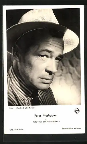 AK Schauspieler Peter Mosbacher in Peter Voss, der Millionendieb