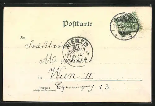 Lithographie Pforzheim, Seehaus, Rathaus, Kupferhammer, Totalansicht