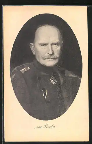 AK Heerführer von Beseler mit Schnurrbart