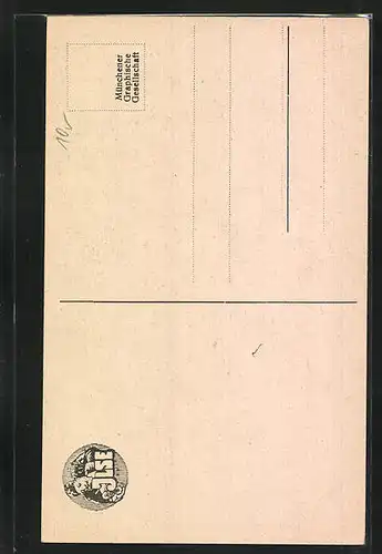 AK Portrai von General Bissing mit gepflegtem Schnurrbart