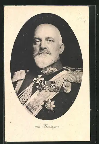 AK Heerführer von Heeringen in stolzer Haltung