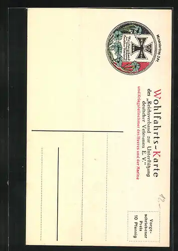 AK Generalfeldmarschall v. Bülow mit Orden an seiner Uniform