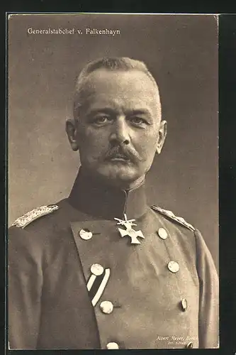 AK Generalstabchef v. Falkenhayn in Uniform