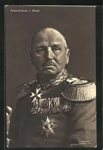 AK Portrait des Heerführers Generaloberst v. Kluck