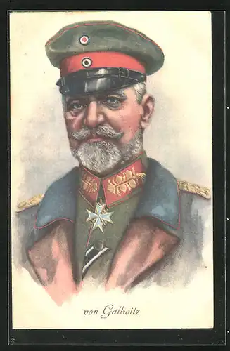 AK Heerführer von Gallwitz in seiner vollen Uniform