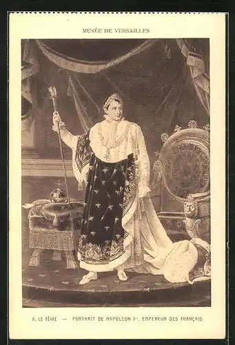 AK Portrait de Napoleon, Napoleon in edlem Gewand