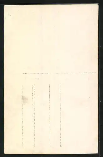 Foto-AK Bräutigam sitzt vor seiner Braut