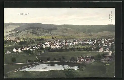 AK Gaildorf, Ortsansicht mit Kirche