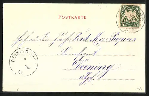 AK Ursberg, Ortsansicht mit Kirche