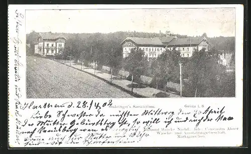 AK Grüna i. S., Stahringer`s Sanatorium