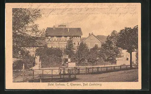 AK Bad Lauterberg, Hotel Kurhaus C. Kleemann