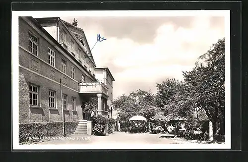 AK Bad Brandenburg a. d. Iller, Kurhaus mit Personen