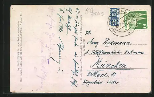 AK Bad Brandenburg a. d. Iller, Ortsansicht, Fliegeraufnahme