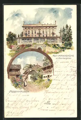 AK Assenhausen, Rottmannshöhe am Starnbergsee