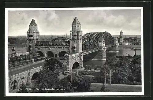 AK Köln, Die Hohenzollernbrücke