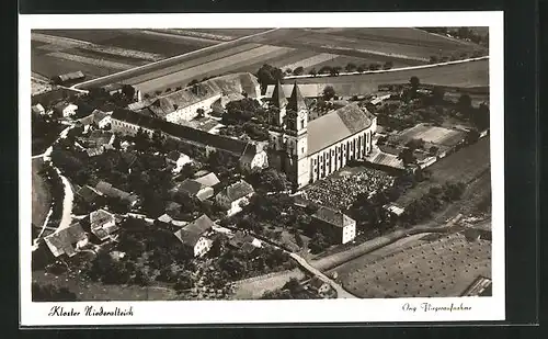 AK Niederalteich, Fliegeraufnahme des Klosters