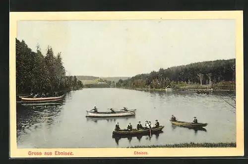 AK Ebnisee, Ruderboote auf dem See