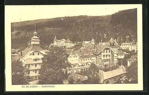 AK St. Blasien, Teilansicht mit Kurhaus