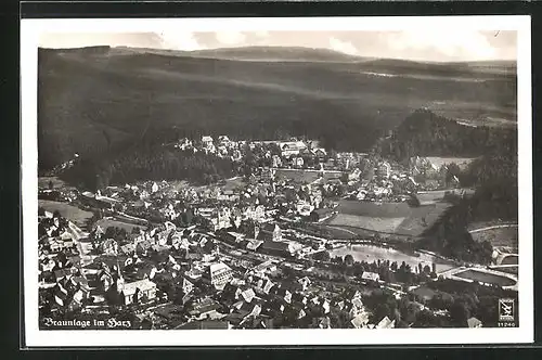 AK Braunlage /Harz, Fliegeraufnahme der Stadt