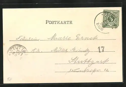 AK Bad Teinach, Ortsansicht mit Kirche