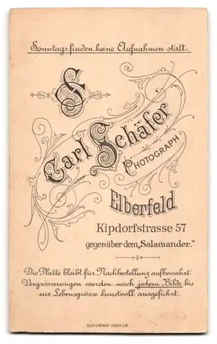 Fotografie Carl Schäfer, Elberfeld, Kipdorfstrasse 57, Halbwüchsiger Knabe im Matrosenanzug mit Kleinkind