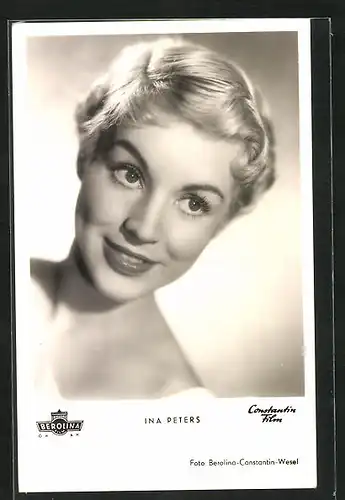 AK Schauspielerin Ina Peters mit schönem Gesicht