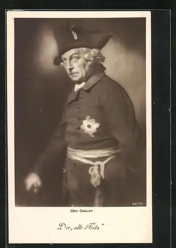 AK Schauspieler Otto Gebühr als der alte Fritz
