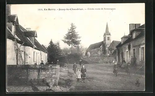 AK Jussy-le-Chaudrier, Entrée route de Sancergues