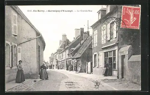 AK Germigny-l`Exempt, La Grande Rue