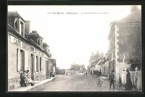 AK Marcais, La Grande Rue vers la Gare