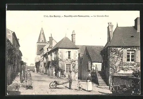 AK Neuilly-en-Sancerre, La Grande-Rue