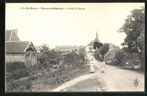 AK Neuvy-le-Barrios, Entrée du Bourg