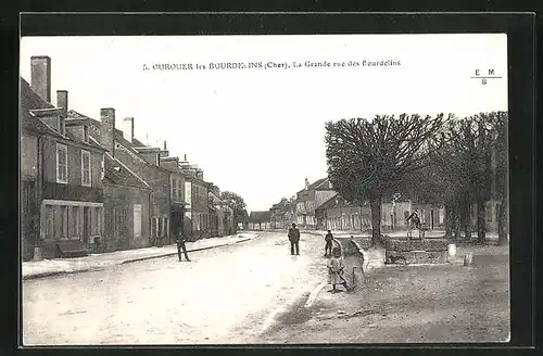 AK Ourouer les Bourdelins, La Grande rue des Bourdelins