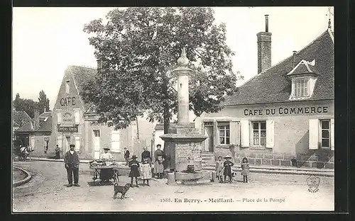 AK Meillant, Place de la Pompe, Café du Commerce