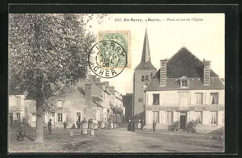 AK Herry, Place et rue de l`Eglise