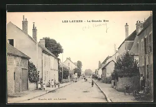 AK Les Laumes, La Grande Rue