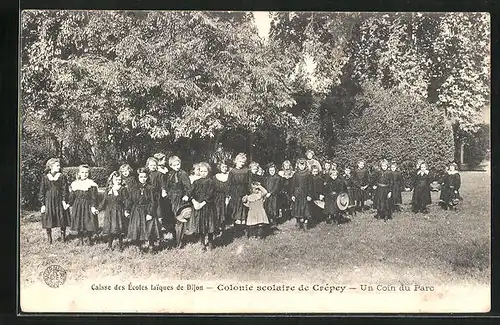 AK Dijon, Colonie scolaire de Crépey, un coin du parc